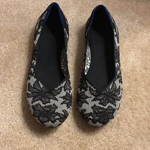 Rothy’s the “Flat” in Black Chantilly -Limited Edition-